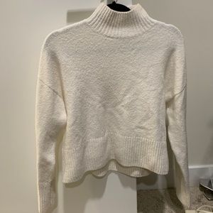 Cream mock neck sweater & other stories